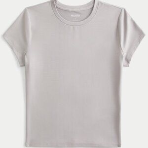Hollister Grey Soft Stretch Seamless Tshirt sz. s/short "NEW"